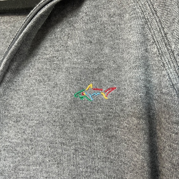 Greg Norman Long Sleeve Grey Zipper Zip Up Large - Picture 2 of 6